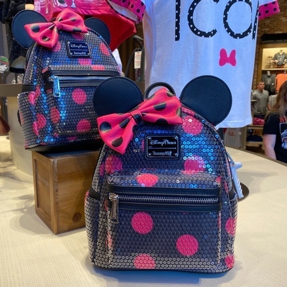 Minnie Mouse Sequin Polka Dot Mini Backpack - Picture 5 of 12